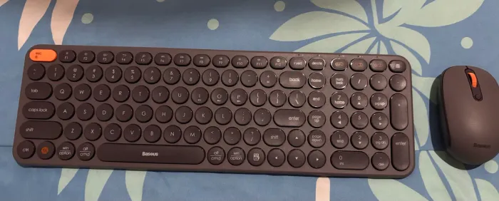 Kit Baseus Teclado K01B  + Mouse Sem Fio F-01B