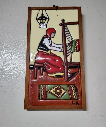 Quadro de cerâmica antigo