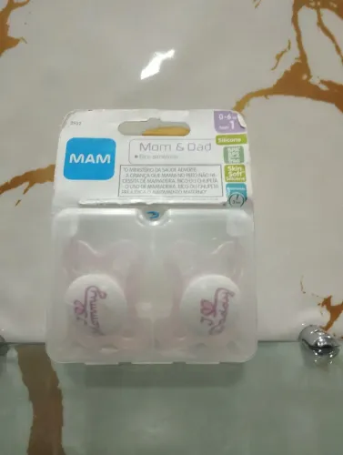 Kit Chupetas Mam Tam 1 Rosa