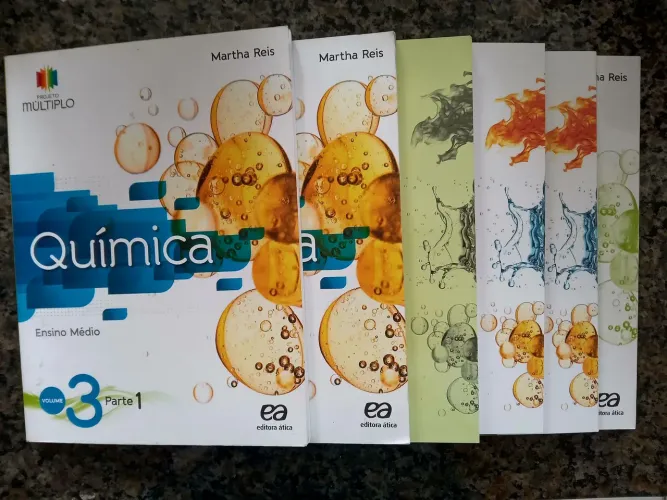 Livros Química Martha Reis Editora Ática (Conjunto de livros de química)