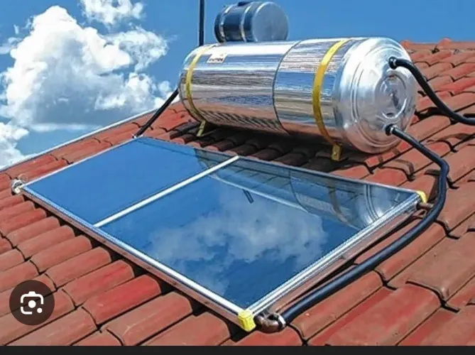 Aquecedor de água sem energia.