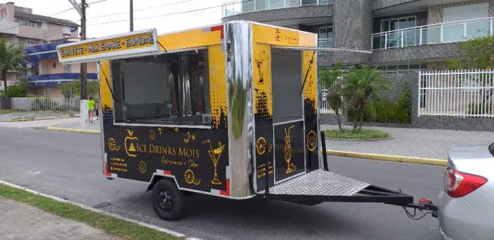 Trailer Bar para Chopp e Drinks