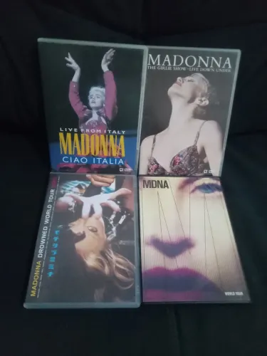 4 DVDs Madonna Girlie Show Ciao Italia MDNA Drowned