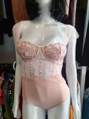 Body Baby Pink Coquette Princesa Splash Handmade - Tam P