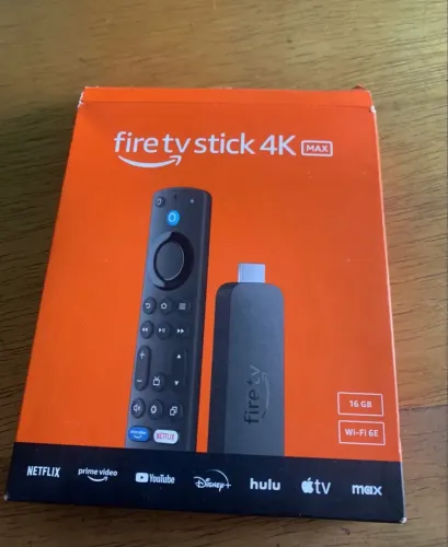 Amazon Fire TV Stick 4K Max 16gb Wi-Fi 6 Alexa Controle por Voz.