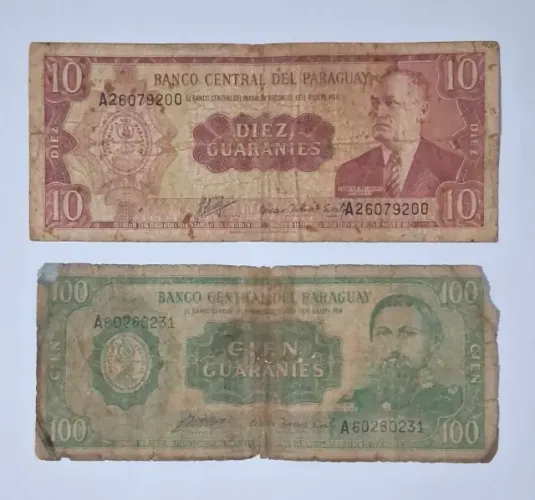 Cedulas do Banco Central Del Paraguay