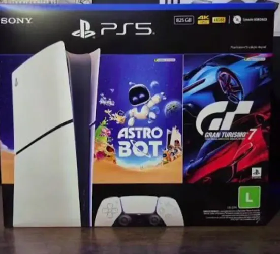Barbada - PS5 Slim c 2 Jogos - Novo Lacrado 