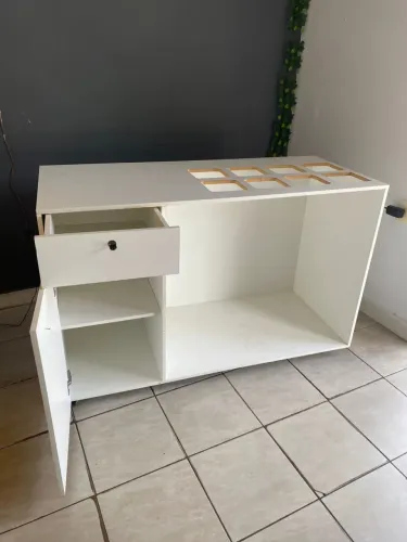 Balcão MDF com divisores 