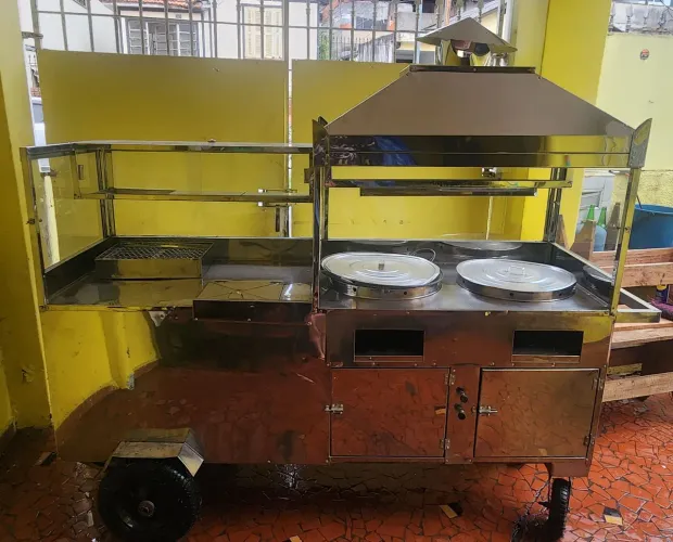 Carrinho de lanches móvel 