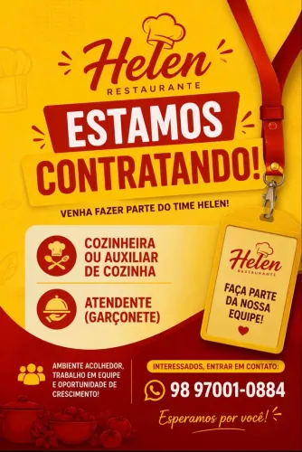 Estamos recebendo currículo