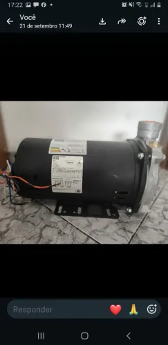 Bomba d'água 3CV autoaspirante trifásica Dancor/ nova.