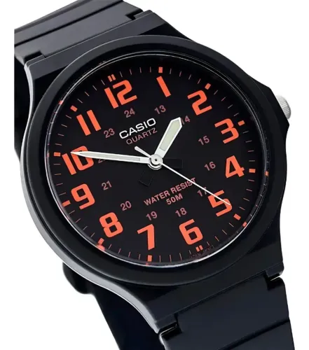 Relógio Casio Preto / Laranja