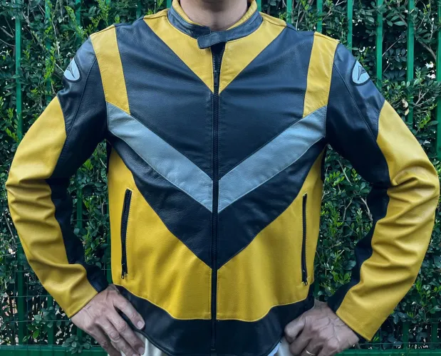 Jaqueta motociclista couro legítimo - Masculina G