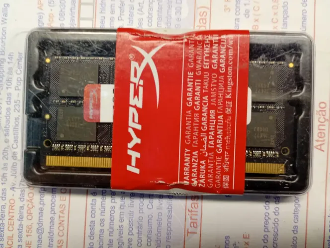 Memória ddr3 8gb 1333mhz hyperx nova Só Venda 
