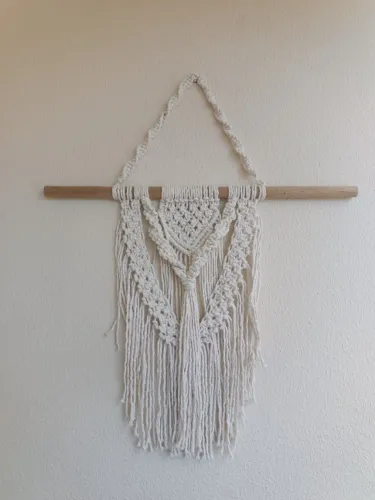Painel de macramé 