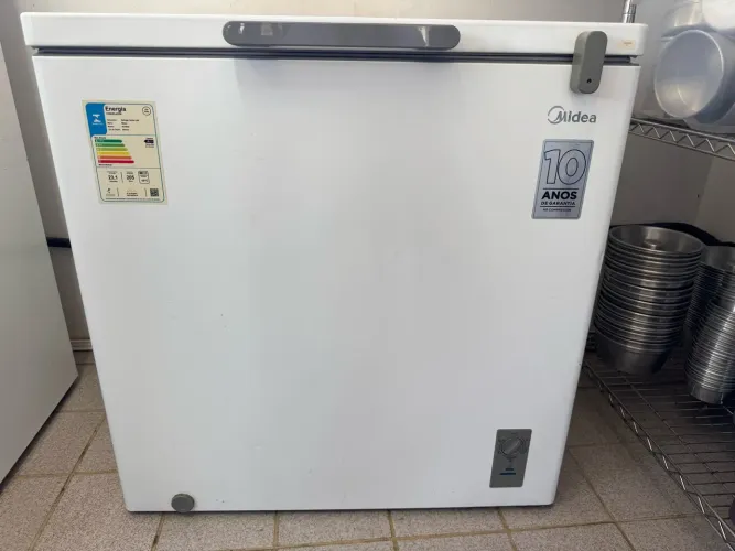 Freezer horizontal 205L midea 3em1