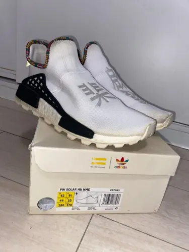 tênis adidas nmd hu pharrell branco 42