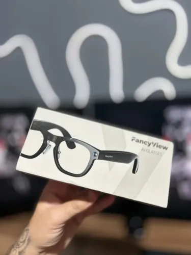 Óculos inteligente FancyView Y1 AI Glasses - (TIRA FOTO E GRAVA VÍDEO)