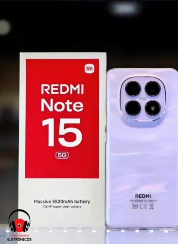  Note 15 5G 256/8 Função NFC Lacrado 