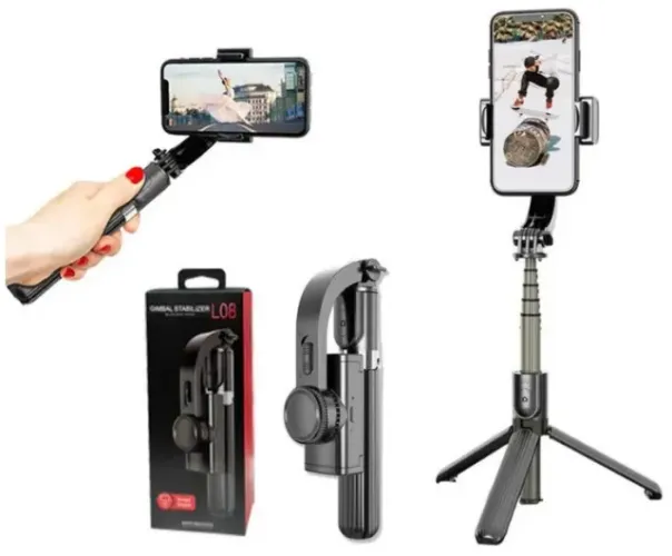 Gimbal L08 / Bastão Selfie / Estabilizador