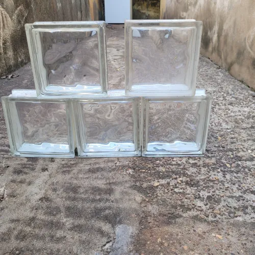Blocos de Vidro Transparentes para Parede ou Divisória - Kit com 5 Peças