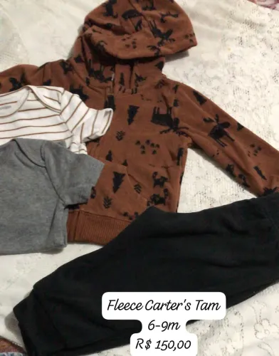 Cj fleece Carter's 4pcs Tam 6-9m