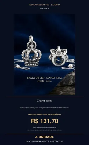 Charm coroa