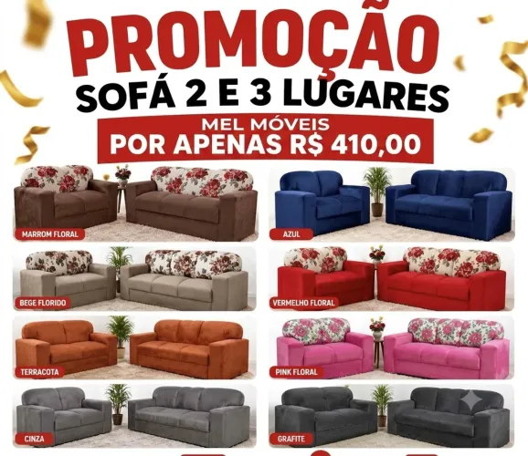 ? 410,00 PROMOÇÃO- sofá conjunto xaropinho - 3 e 2 lugares - direto de fábrica / barato ?