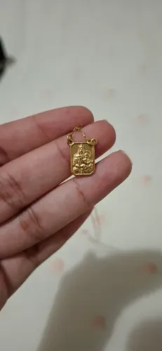 Escapulario católico ouro 18k