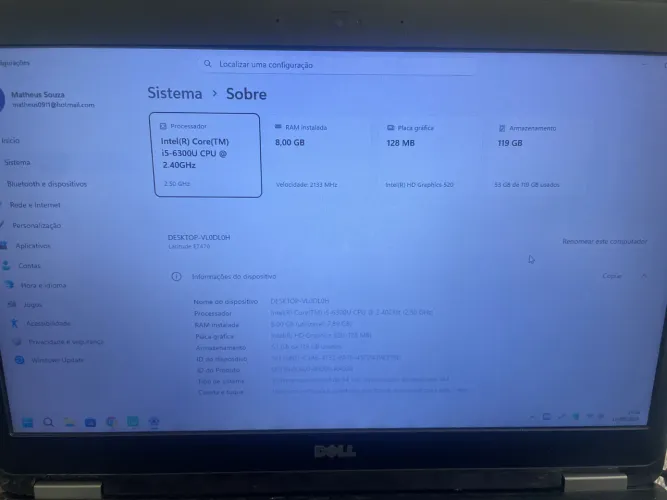 Notebook Dell