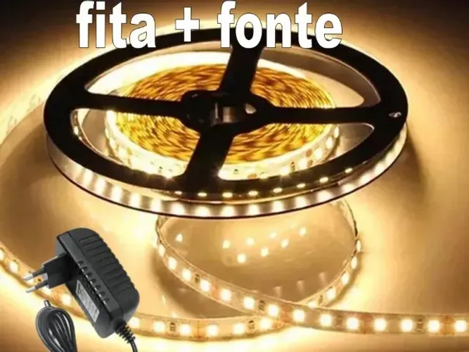 fita de led + fonte