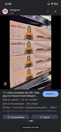 Prancha Britânia Vih Tube