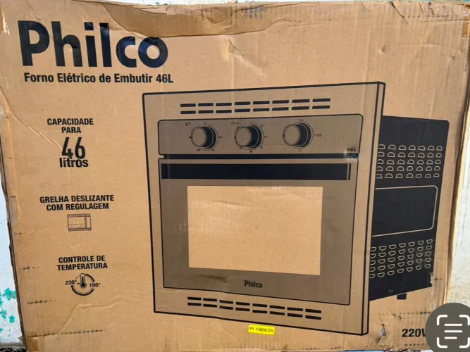 Forno Elétrico de Embutir Philco 46 Litros 220v (lacrado)