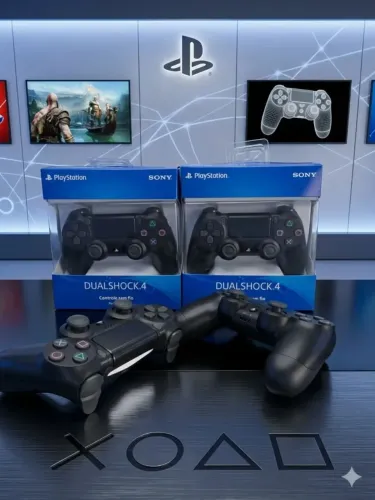 Controle Sem Fio Bluetooth PS4, PC, TV Smart Dualshock 4 com Touchpad