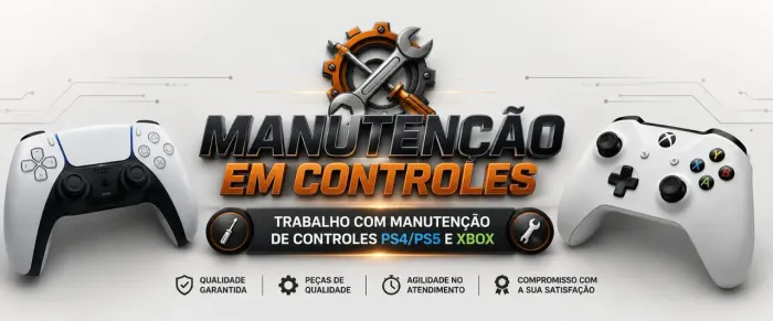 Ed manutenções arrumo Drift em controles e faço limpeza em consoles 