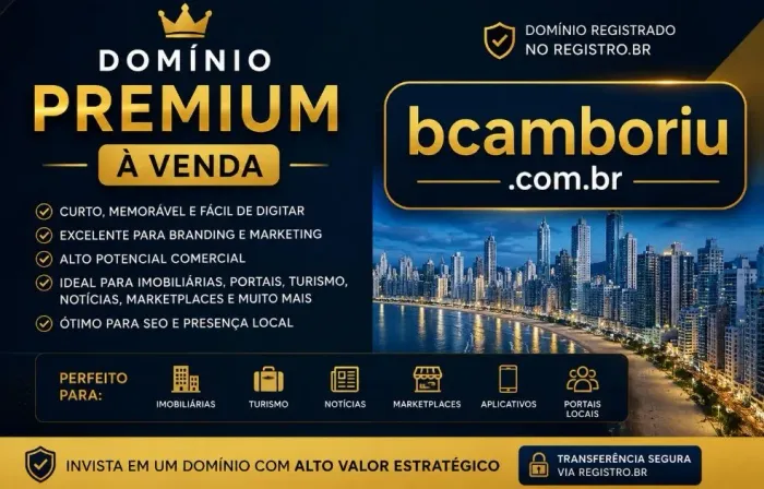 Domínio Premium bcamboriu.com.br | excelente para imobiliário, turismo ou portal
