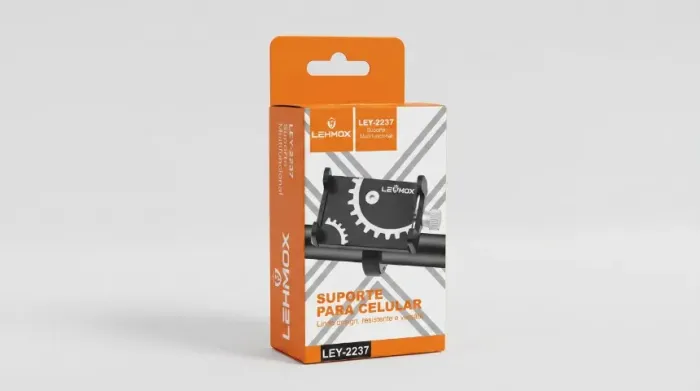 Suporte para Celular Moto/Bicicleta Lehmox LEY-2237 Alumínio Ajustável