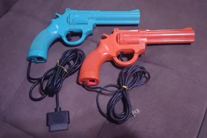 Konami Justifier Azul + Vermelha SNES Nintendo