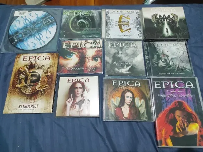 Discografia completa da banda Epica - Kit com mais de 40 itens