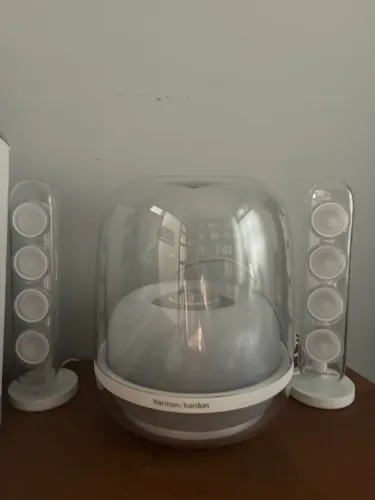 Harman Kardon SoundSticks 4 - Sistema de Som Premium Bluetooth | Branco