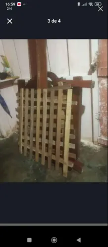 Cama de maderia solteiro 