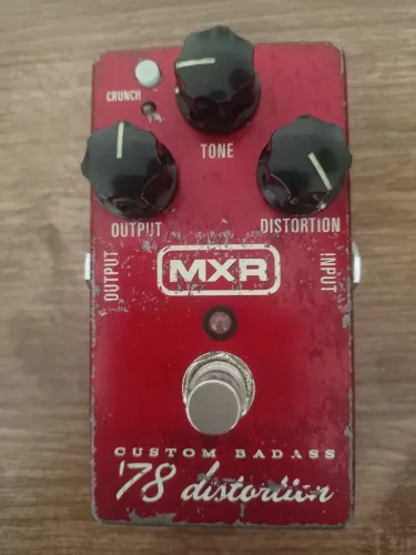 Mxr custom badass 78 distortion (somente venda, sem trocas)