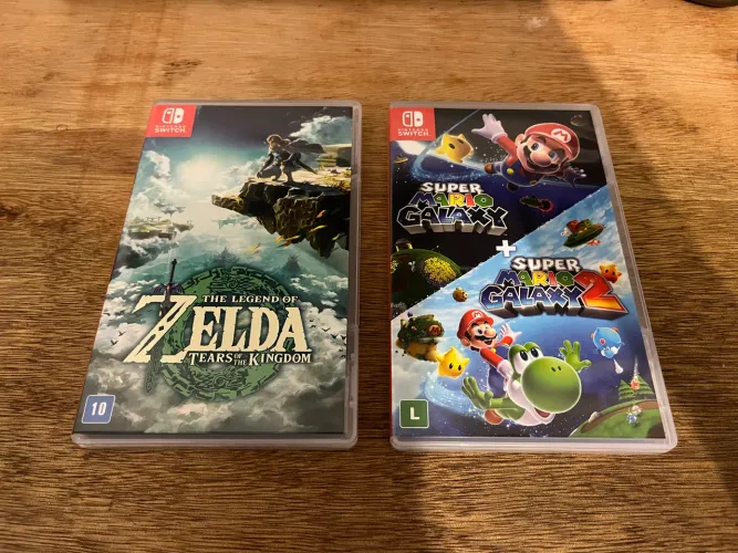 The Legend of Zelda Tears of The Kingdom + Super Mario Galaxy 1+2