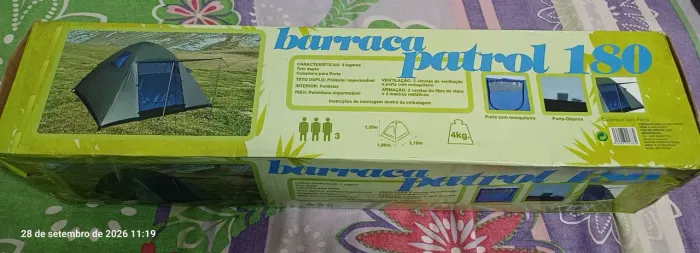 Barraca de Camping Patrol 180 para 3 pessoas