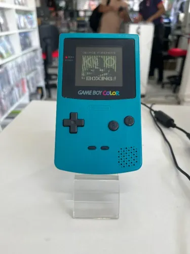 CONSOLE GAME BOY COLOR TEAL + 1 CARTUCHO SORTIDO SEMINOVO - NINTENDO