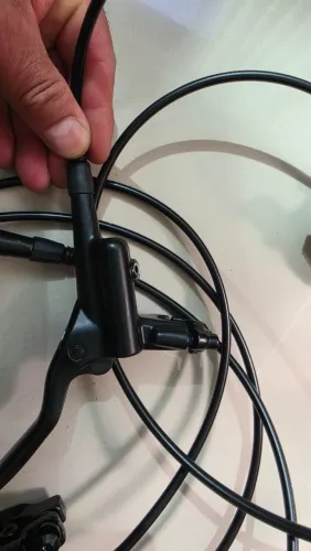 Freio a disco hidráulico e passador para bicicleta novo