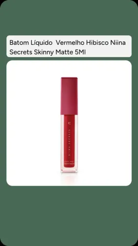 Batom skinny matte Niina Secrets