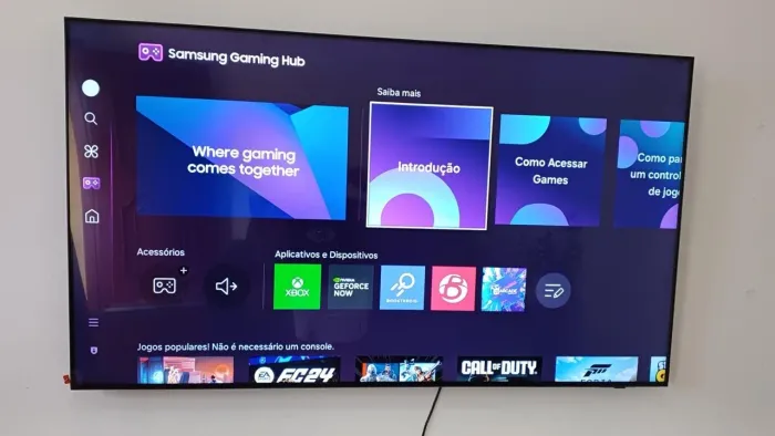 Tv smart 4k 55 polegada Samsung Xbox integrado e Alexa