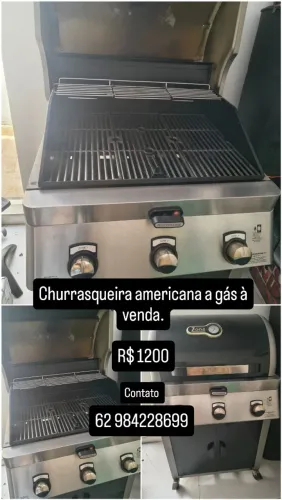 Churrasqueira americana a gás usada