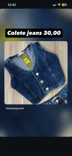 Colete jeans 
